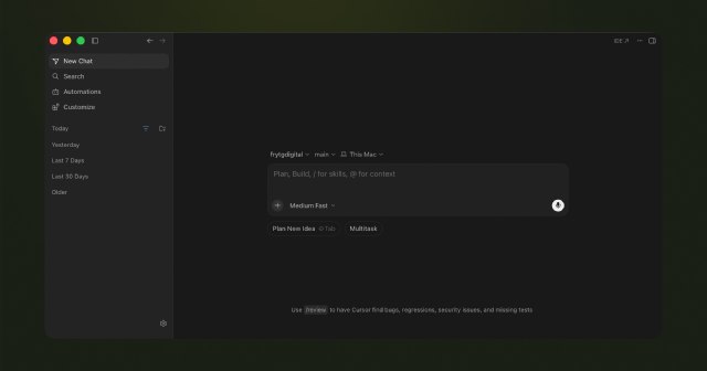 cursor screenshot
